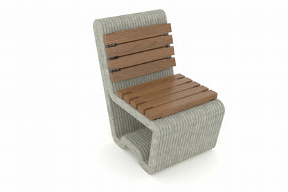 Cemer Oniks Bench With Backrest CUS 1007 Site Furnishing