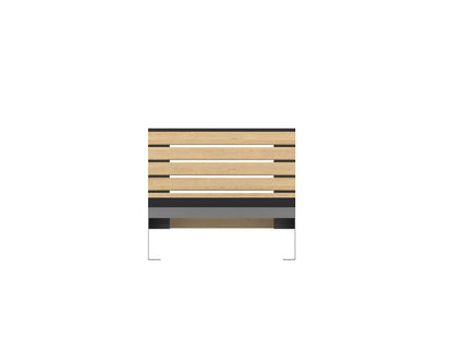 Cemer Delta Sunbed CUS 102 Site Furnishing