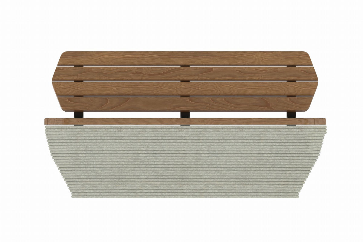 Cemer Scutoid Series Bench CUS 1051 Site Furnishing