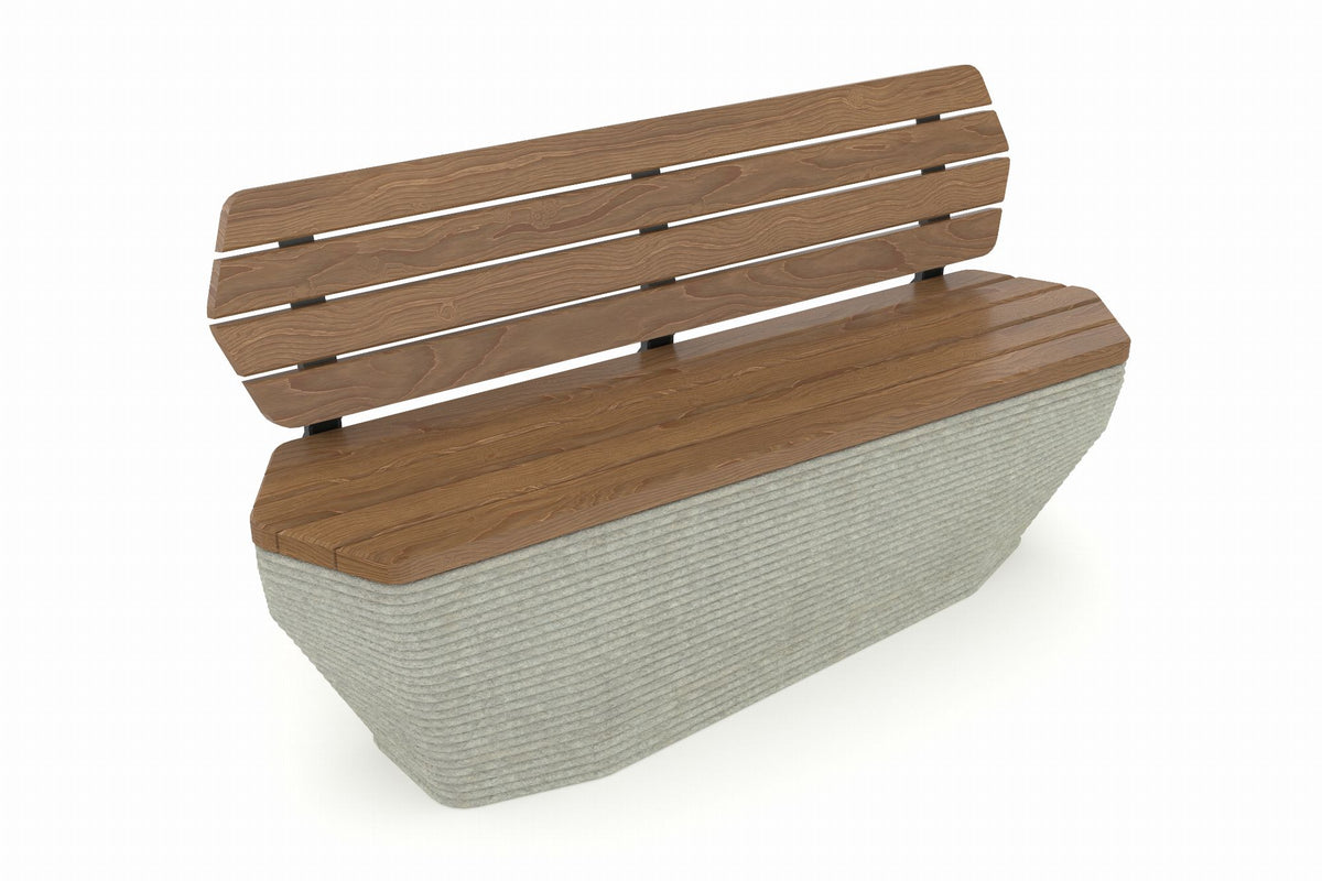 Cemer Scutoid Series Bench CUS 1051 Site Furnishing