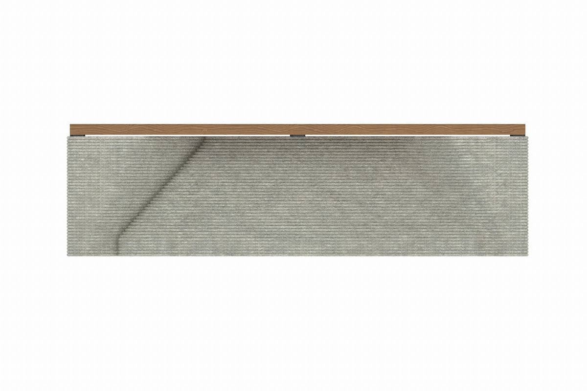 Cemer Moduline Series Bench Without Backrest CUS 1101 Site Furnishing