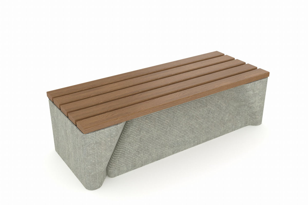 Cemer Moduline Series Bench Without Backrest CUS 1101 Site Furnishing