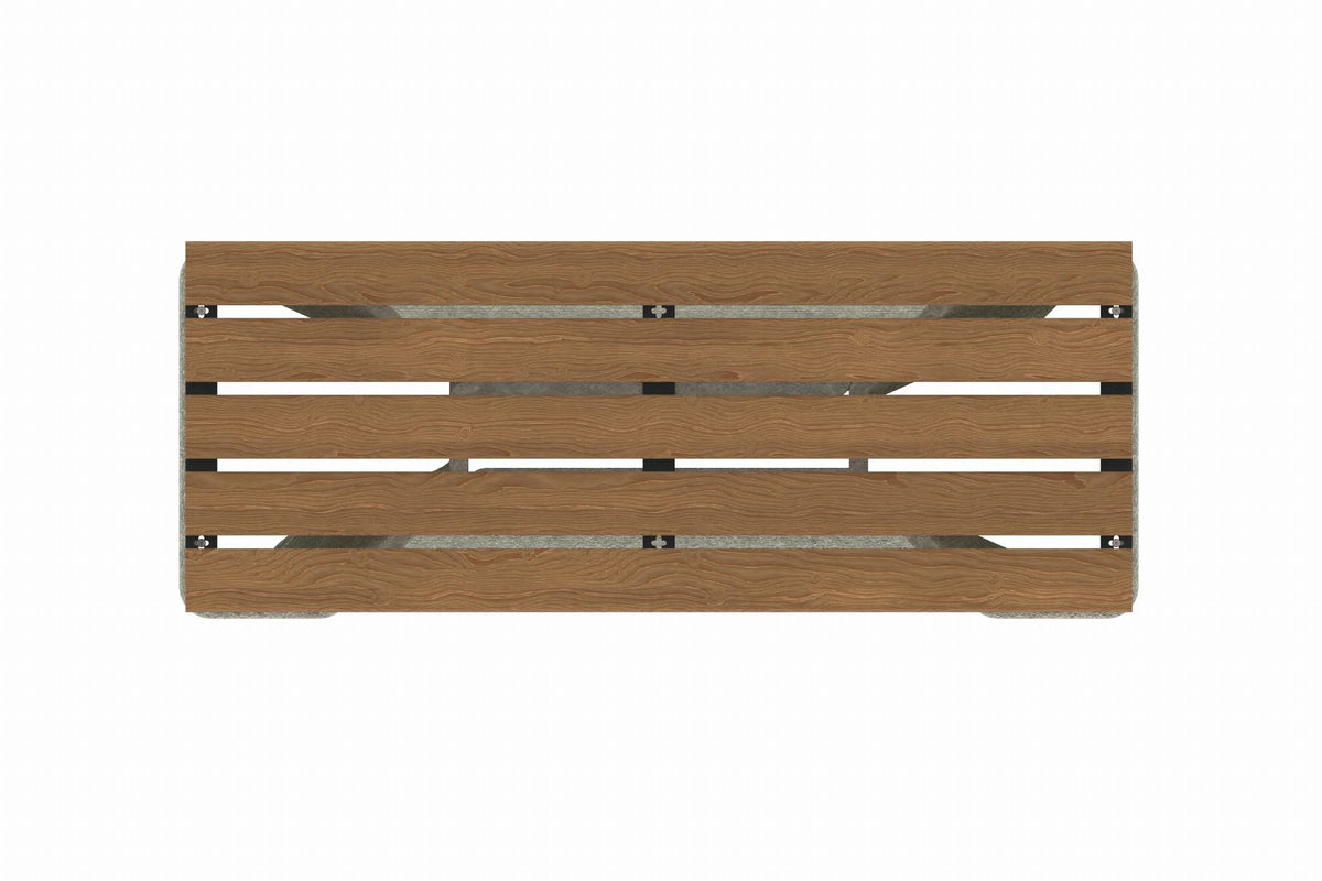 Cemer Moduline Series Bench Without Backrest CUS 1101 Site Furnishing