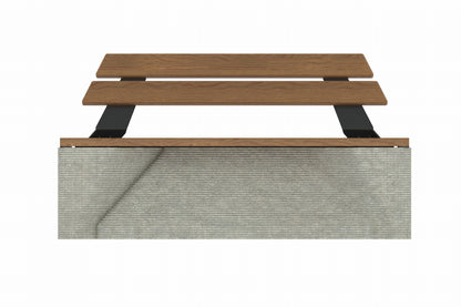 Cemer Moduline Series Bench With Backrest CUS 1102 Site Furnishing