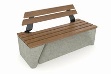 Cemer Moduline Series Bench With Backrest CUS 1102 Site Furnishing