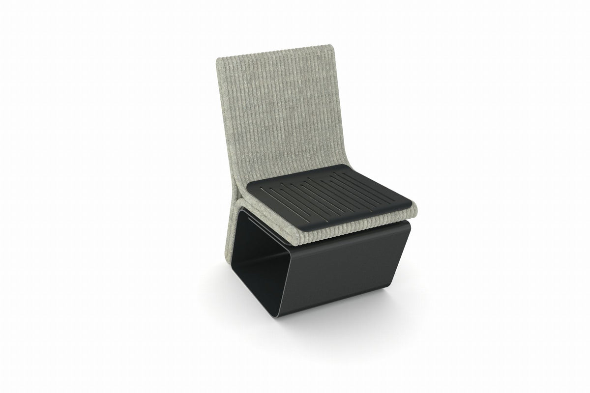Cemer Sactra Series Bench With Backrest CUS 1153 Site Furnishing