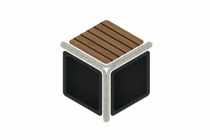 Cemer Sactra Series Bench / Flower Pot CUS 1155 Site Furnishing