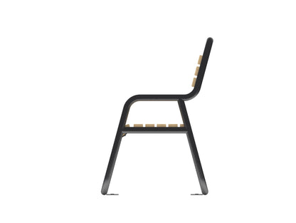Cemer Zebra Backrest Bench CUS 151 Site Furnishing