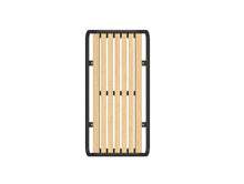 Cemer Zebra Standard Bench CUS 153 Site Furnishing