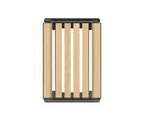 Cemer Zebra Bin CUS 158 Site Furnishing