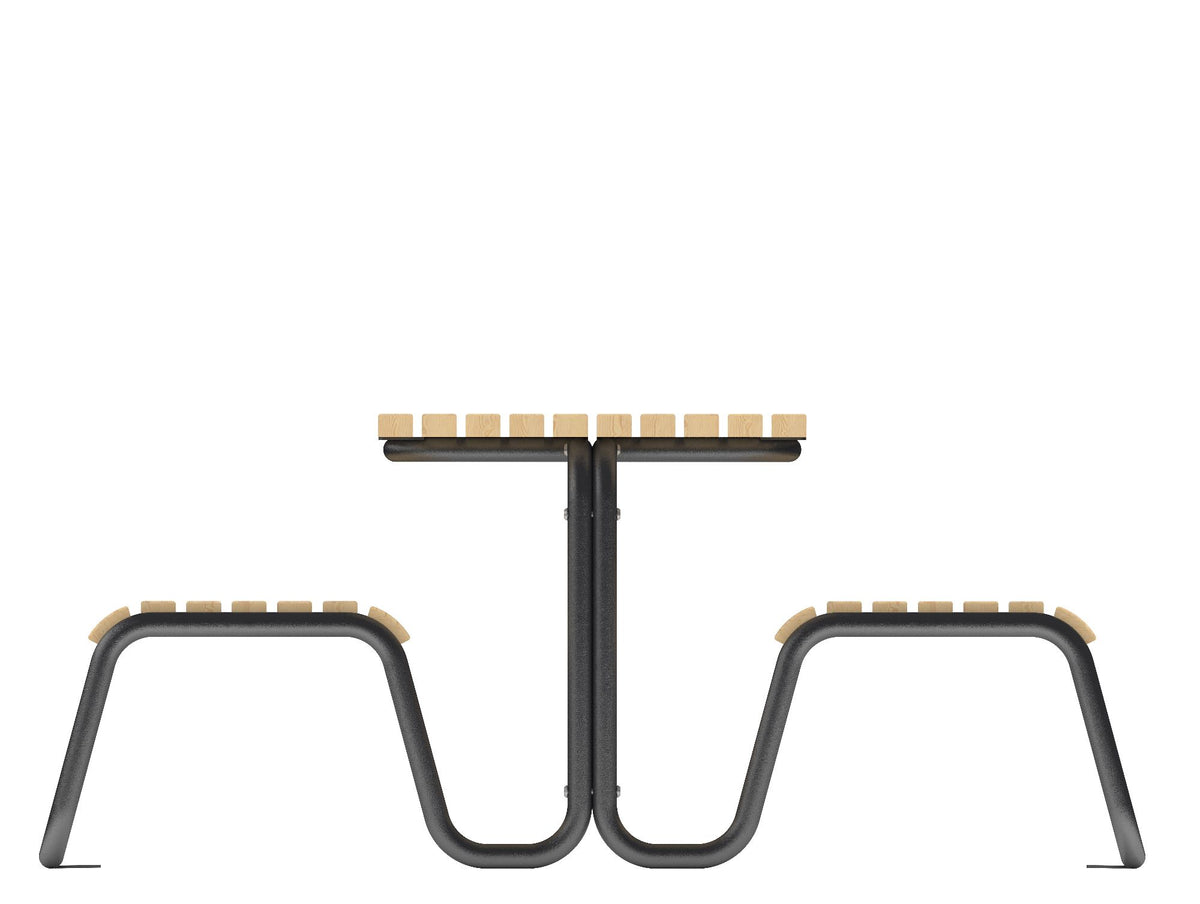 Cemer Zebra Picnic Table CUS 160 Site Furnishing