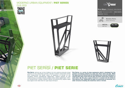 Cemer Piet Bike Rack CUS 203 Site Furnishing
