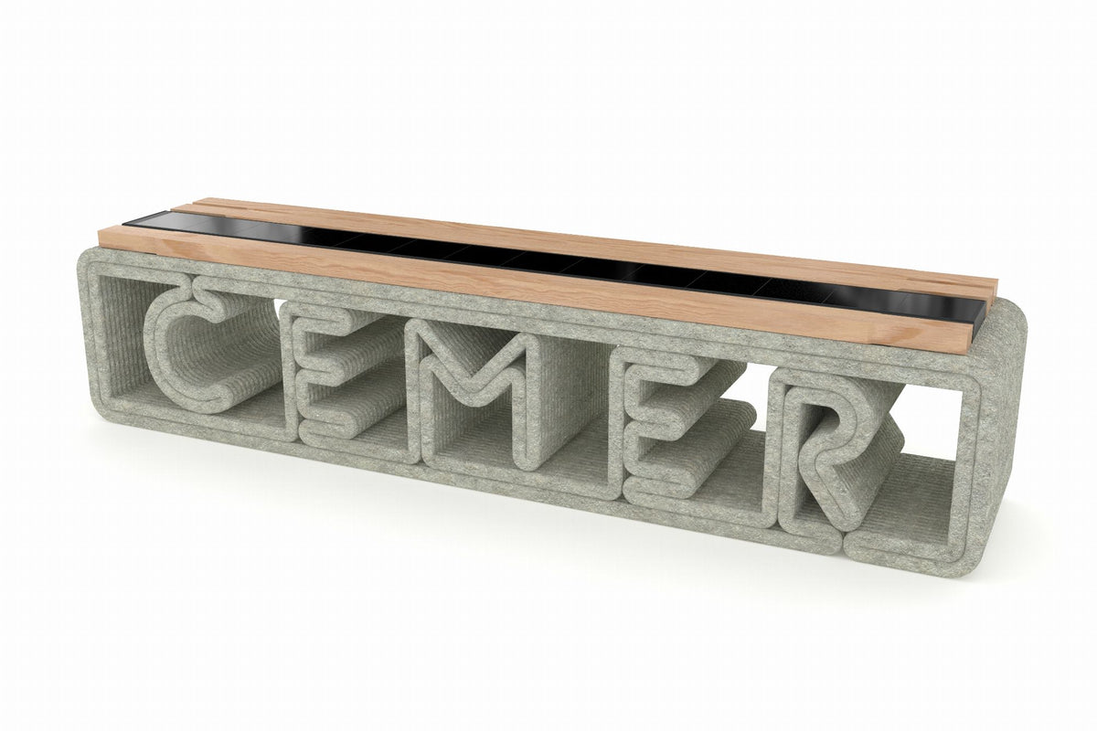 Cemer Smart Solar Bench CUS 3001-1 Site Furnishing