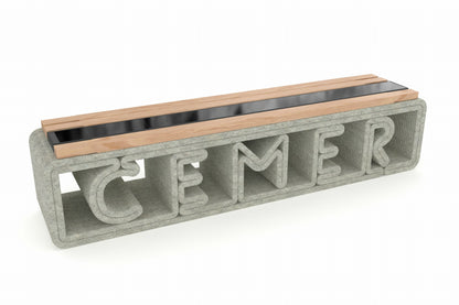 Cemer Smart Solar Bench CUS 3001-1 Site Furnishing