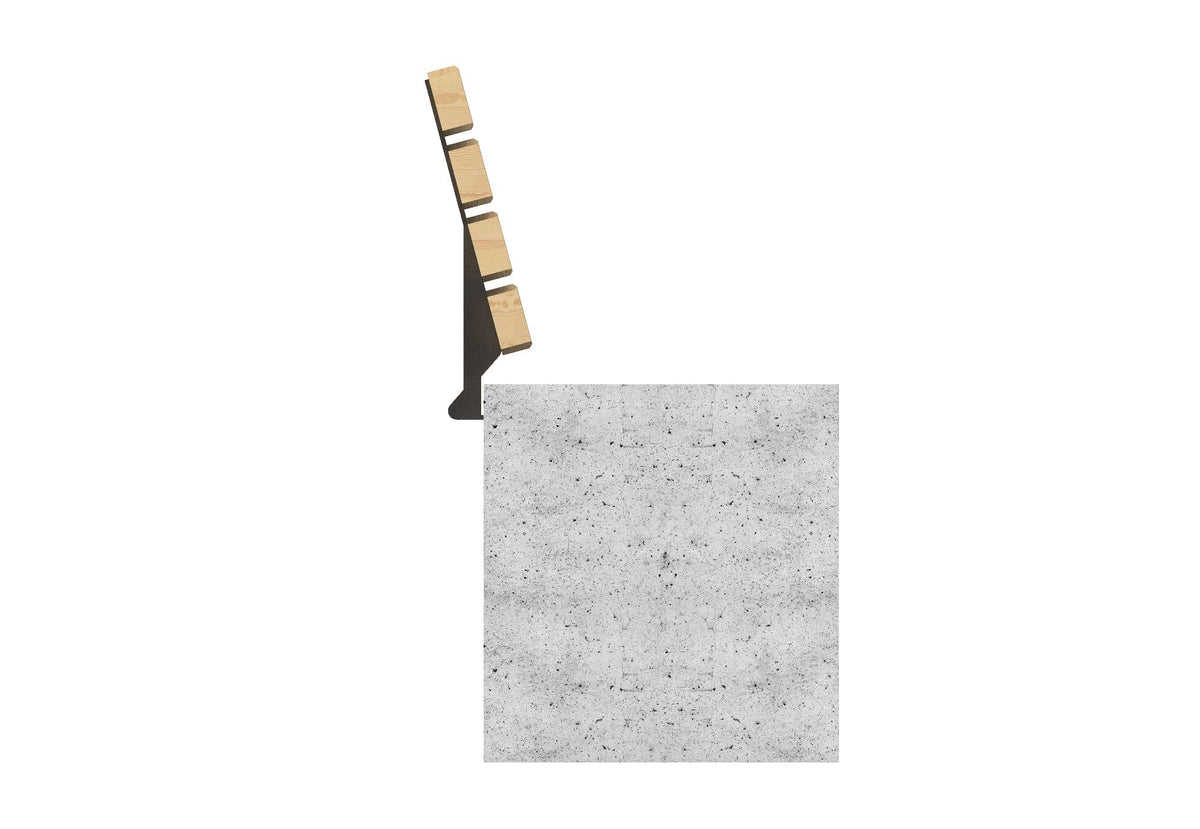 Cemer 9040 Backrest Bench CUS 401 Site Furnishing