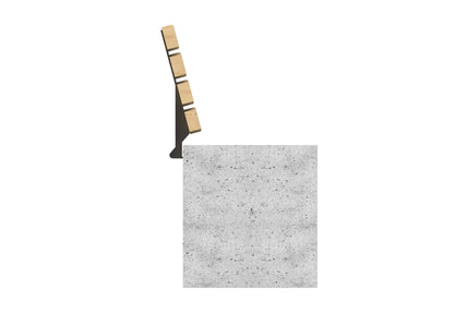 Cemer 9040 Backrest Bench CUS 401 Site Furnishing