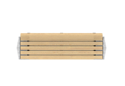 Cemer 9040 Backrest Bench CUS 401 Site Furnishing
