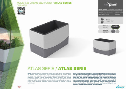 Cemer Atlas Big Planter CUS 452 Site Furnishing