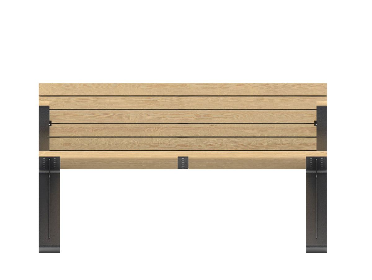 Cemer Bermuda Backrest Bench CUS 51 Site Furnishing
