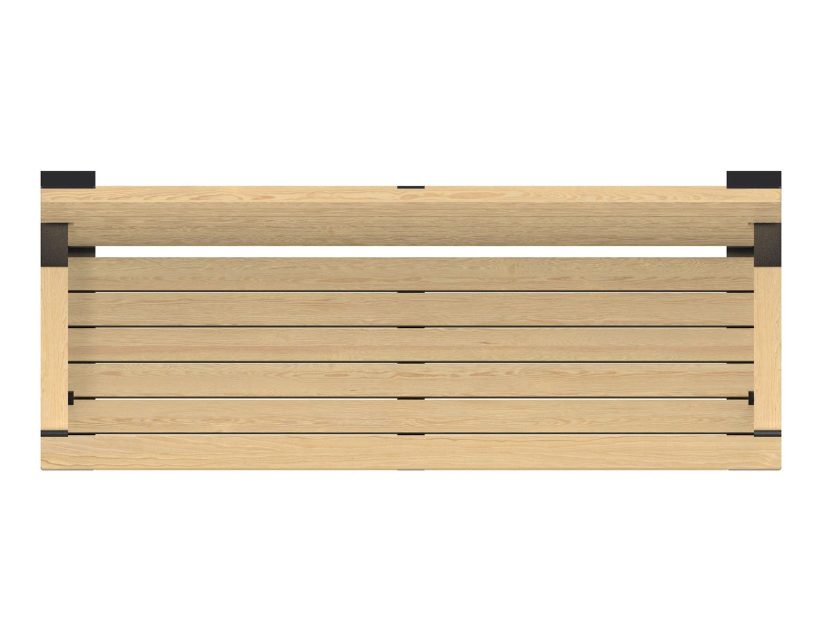 Cemer Bermuda Backrest Bench CUS 51 Site Furnishing