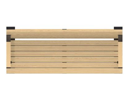 Cemer Bermuda Backrest Bench CUS 51 Site Furnishing