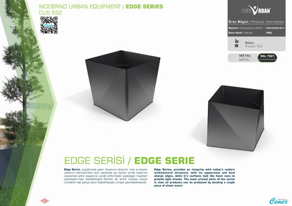 Cemer Edge Planter CUS 552 Site Furnishing