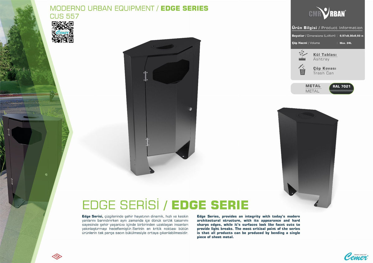Cemer Bermuda Planter CUS 55 Site Furnishing