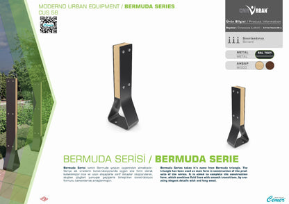 Cemer Bermuda Bollard CUS 56 Site Furnishing