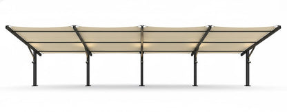 Cantilever Wing Cabled Shade Structure example; pictured size and colors may vary