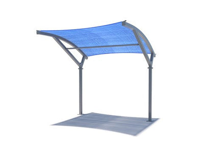 Eclipse 2 Post Arch Shade Structure example; pictured size and colors may vary