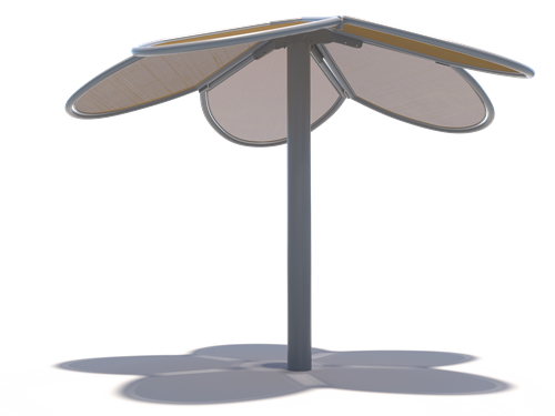Flower Shade Structure example; pictured size and colors may vary