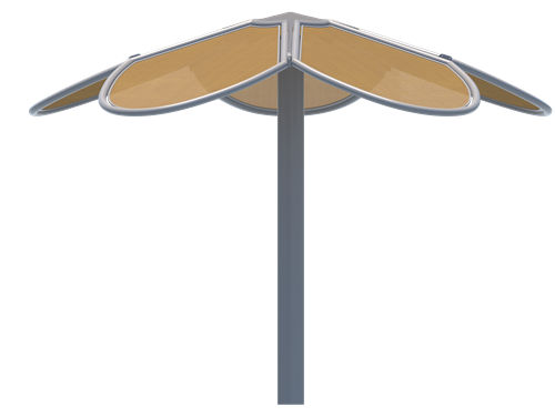 Flower Shade Structure example; pictured size and colors may vary