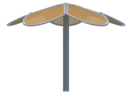 Flower Shade Structure example; pictured size and colors may vary