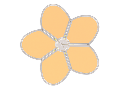 Flower Shade Structure example; pictured size and colors may vary