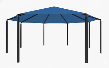 Octagon Shade Structure with 8 Posts example; pictured size and colors may vary