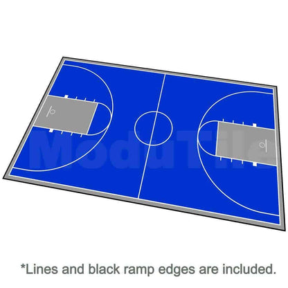 ProTile Full Court Basketball Floor, 46×78, Kit