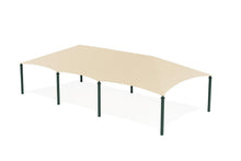 8 Post Extended Hip Shade Structure example; pictured size and colors may vary