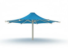Twilite 8 Point Shade Structure example; pictured size and colors may vary