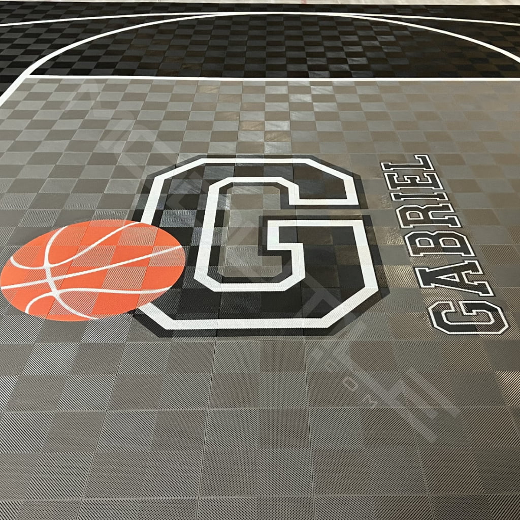 ProTile Custom Name Graphic for Basketball Court 7′ x 5′