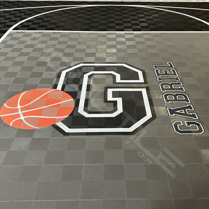 ProTile Custom Name Graphic for Basketball Court 7′ x 5′
