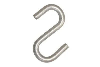 Galvanized Steel S-Hook (3/8 x 3-1/5-inch)