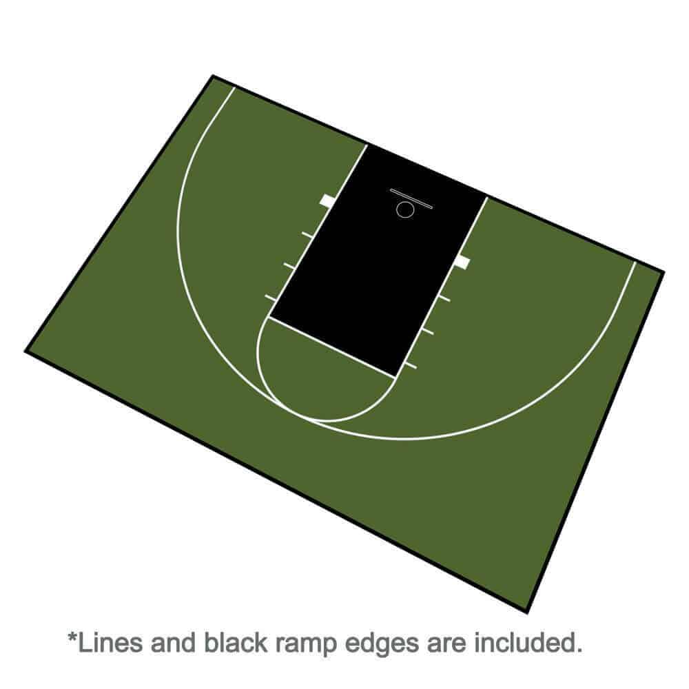 ProTile Basketball Court Tile, 44×29 Kit – Outdoor / Indoor