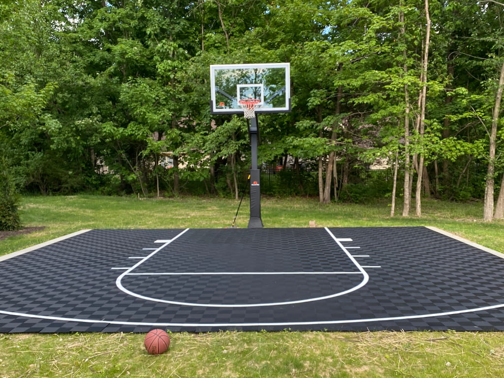 ProTile 30×30 Basketball Half-Court Floor, Kit, Outdoor / Indoor