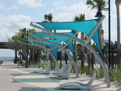 Pegasus Shade Structure example; pictured size and colors may vary