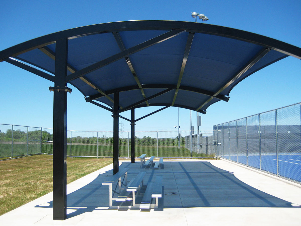Panorama Shade Structure example; pictured size and colors may vary