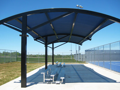 Panorama Shade Structure example; pictured size and colors may vary