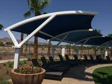 Panorama Shade Structure example; pictured size and colors may vary