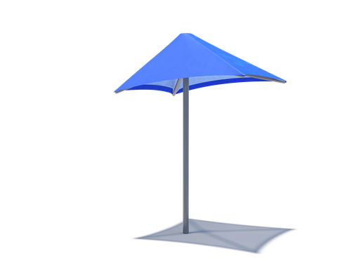 Lifeguard Shade Structure example; pictured size and colors may vary