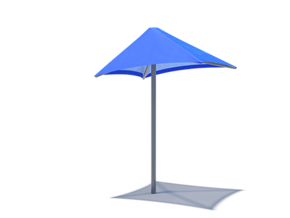 Lifeguard Shade Structure example; pictured size and colors may vary