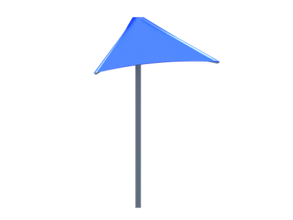Lifeguard Shade Structure example; pictured size and colors may vary